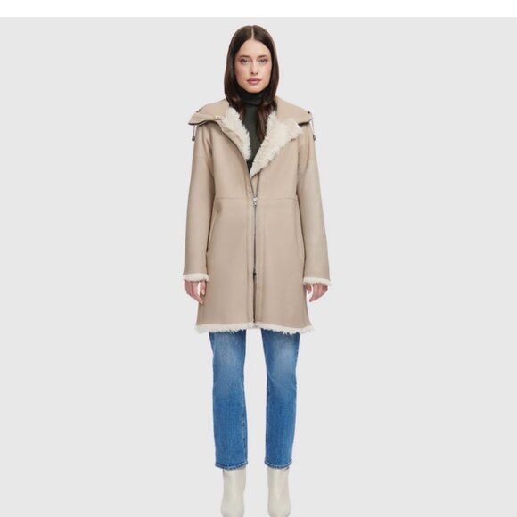 HISO Reversible shearling jacket - Picture 2 of 13